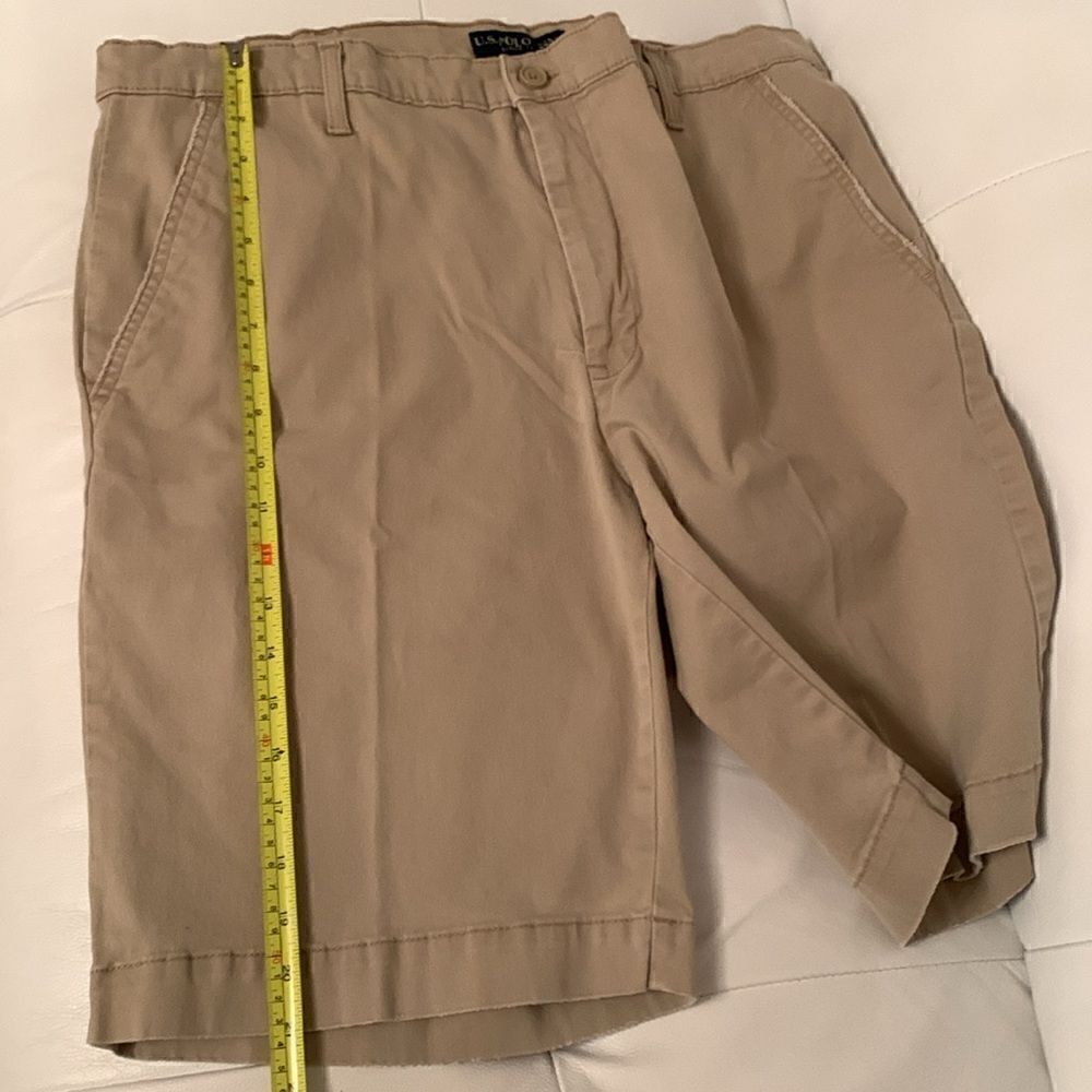 US Polo Assn. Activate Stretch Logo Tan Shorts Men’s Size 40 - Picture 5 of 10